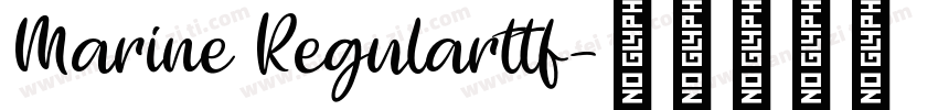 Marine Regularttf字体转换